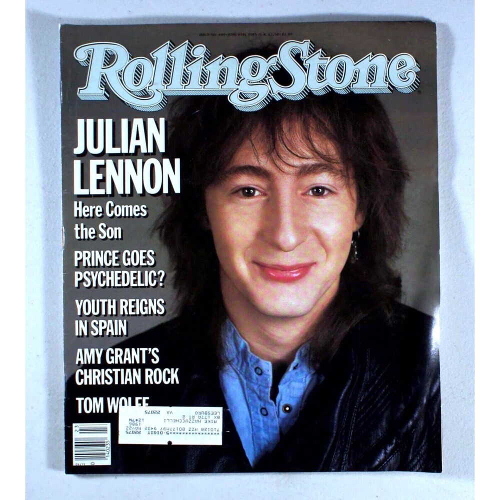 Rolling Stone Magazine #449 • Julian Lennon • June 1985 • Amy Grant • Prince
